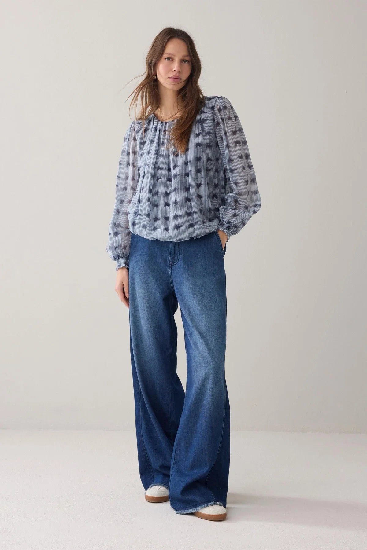 Summum Blouse Tie Dye Stripe