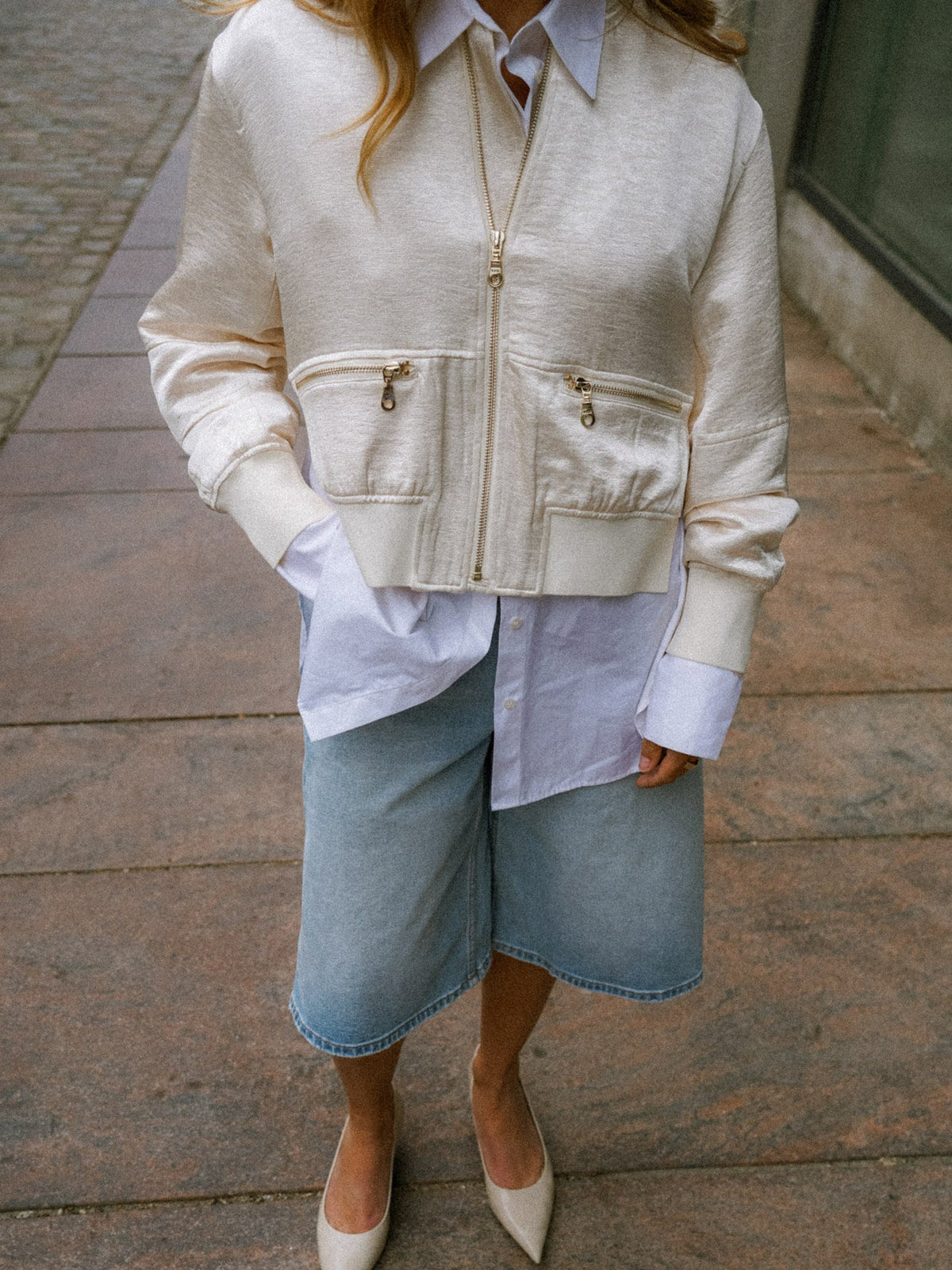 Mos Mosh Cate Elna Jacket Ecru