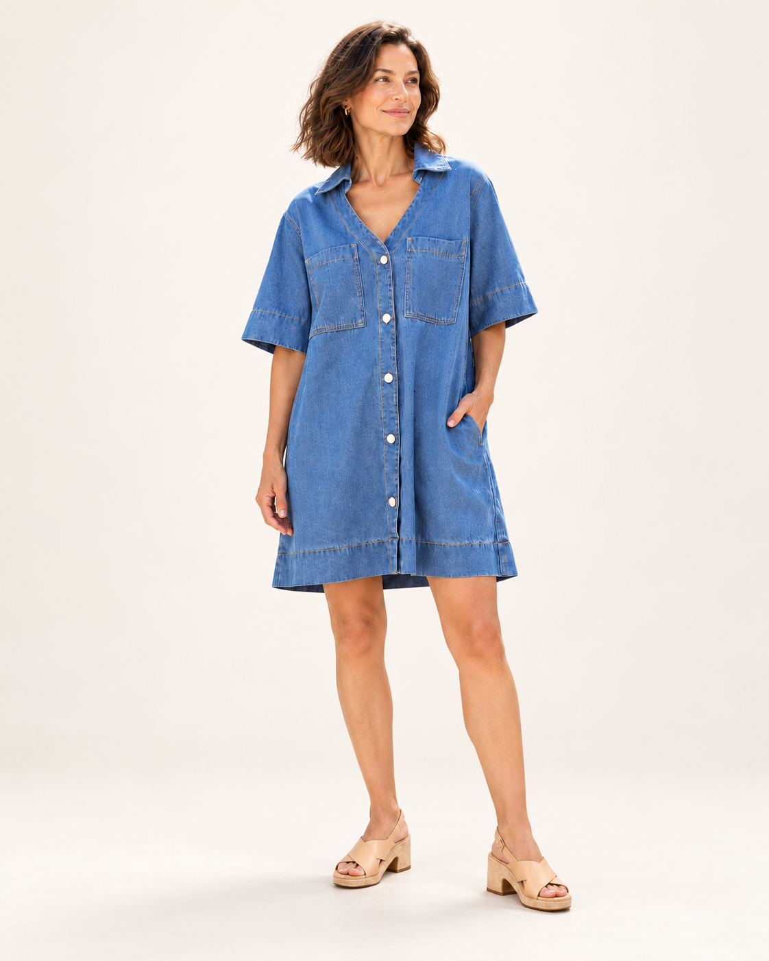 Saint Rose Poppy Dress – Denim