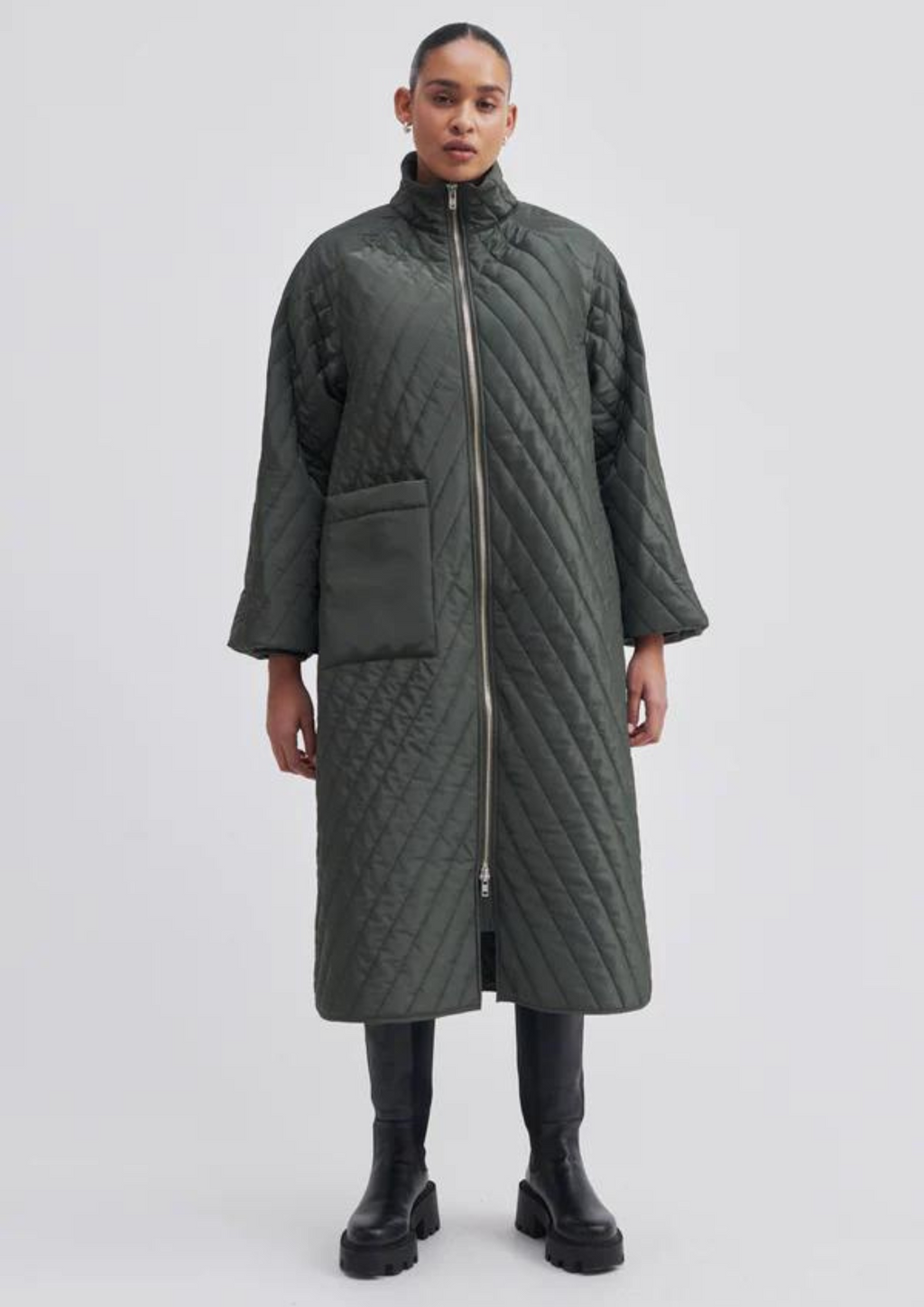 Second Female - Becca Quilted Coat Kambaba