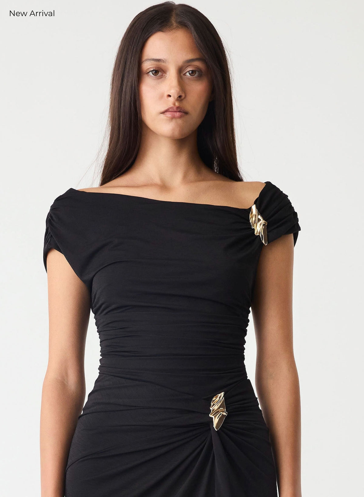Esmaee Sculpted Top - Black - view 1