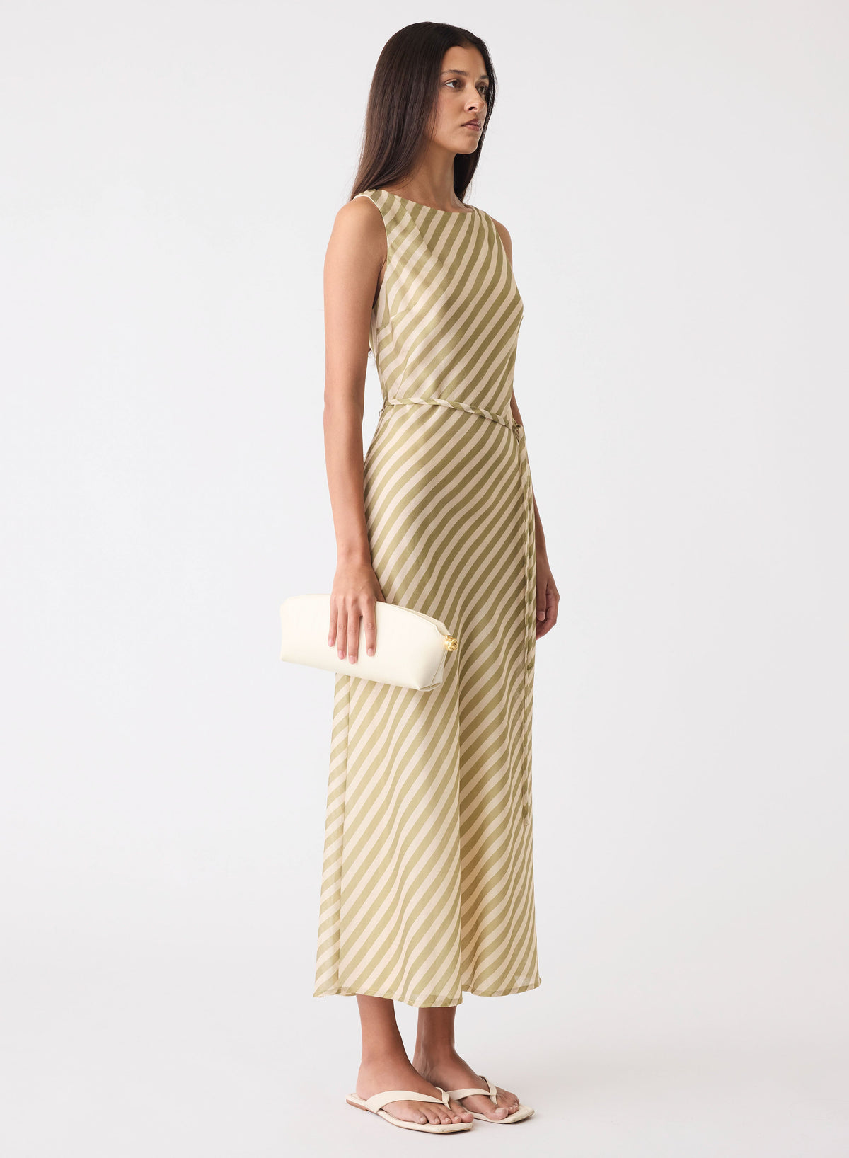 Esmaee Sahara Maxi Dress - Sage Stripe - view 3