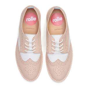 Rollie Nation - Brogue rise tan/white