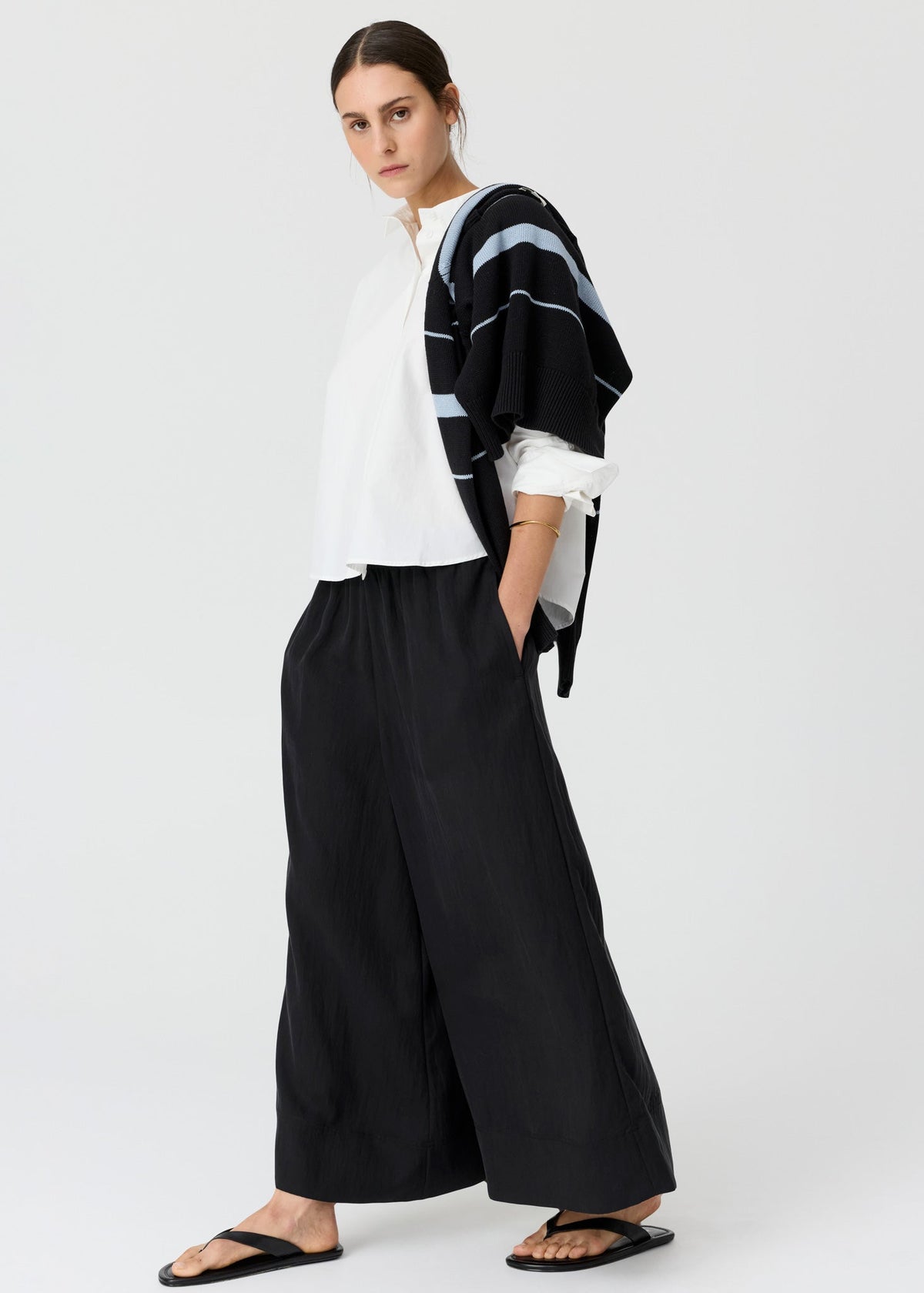 POL Elina Two Way Shirt White view 3