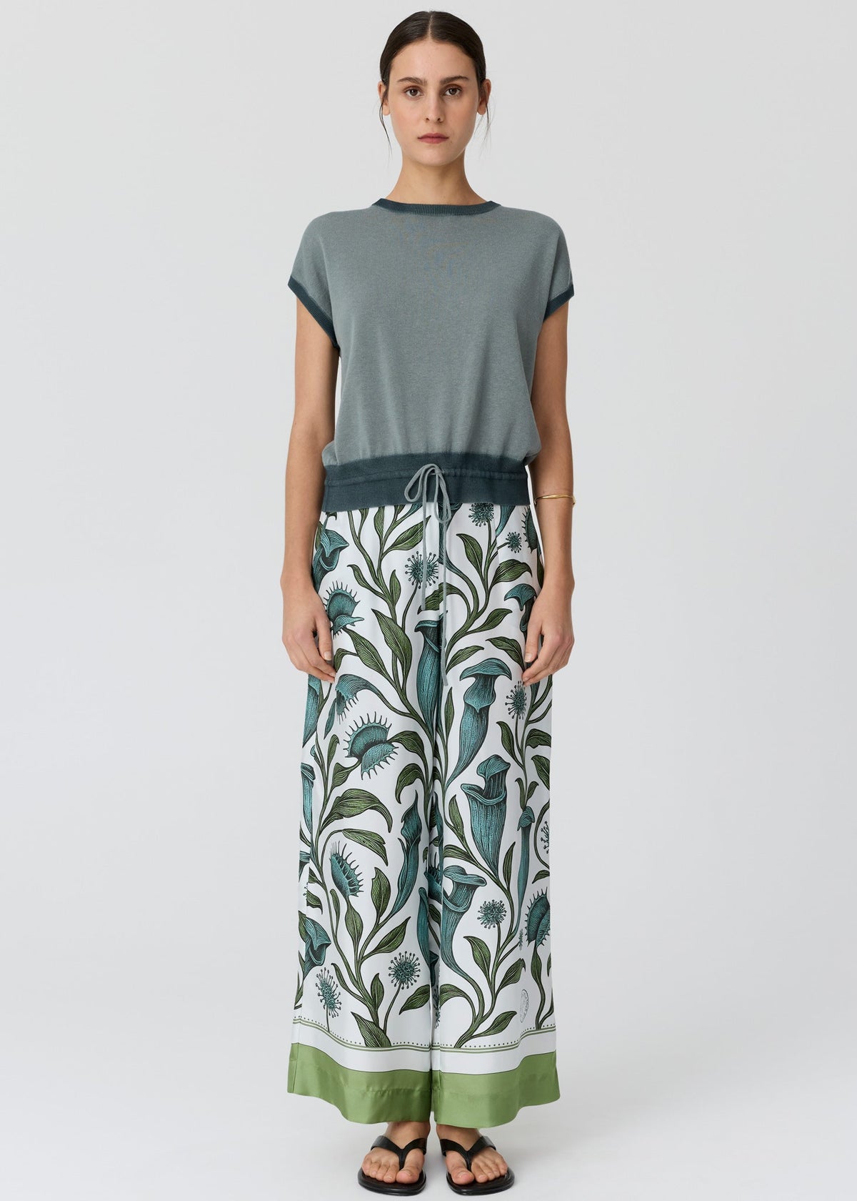 POL Reed Painted Knit - Ocean/Teal