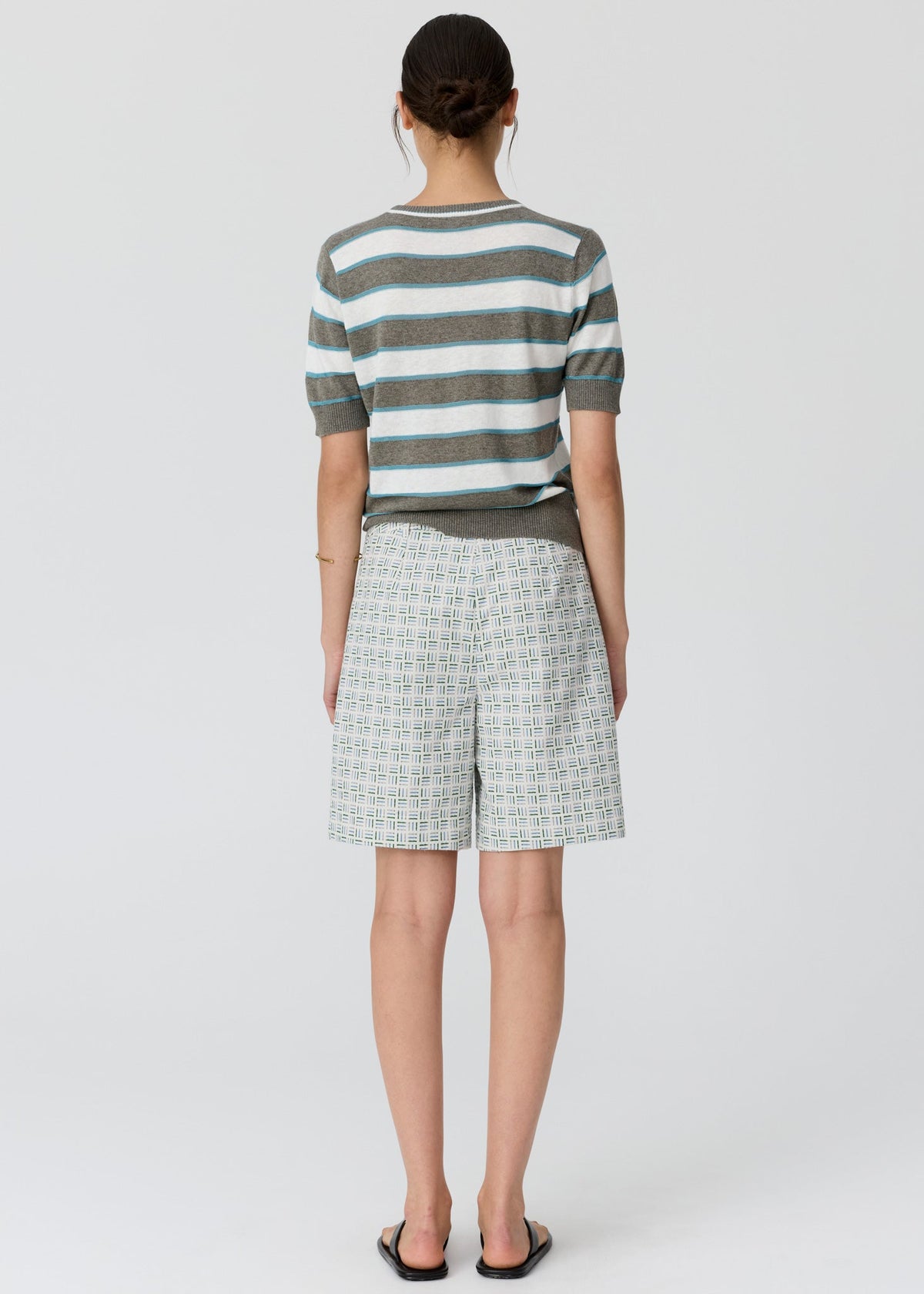 POL Darcey Stripe Knit Tee rear view