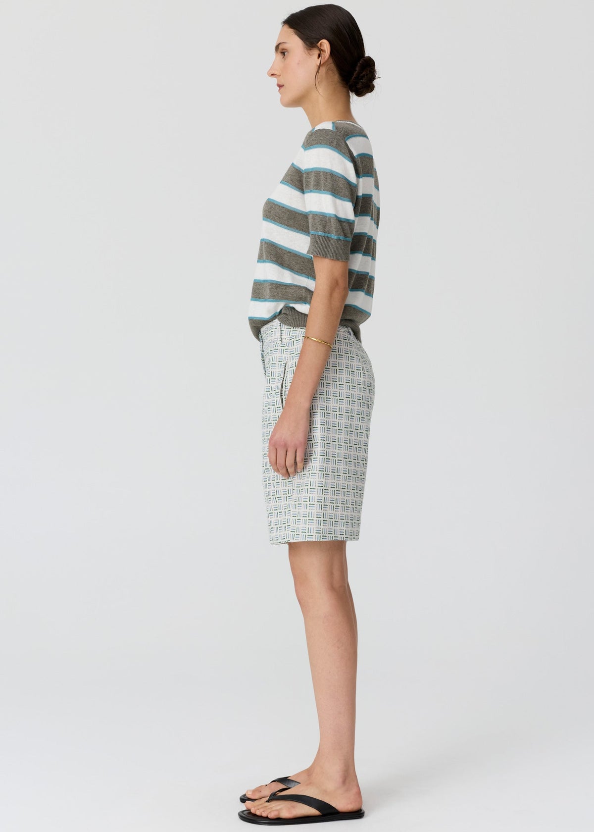POL Darcey Stripe Knit Tee side view