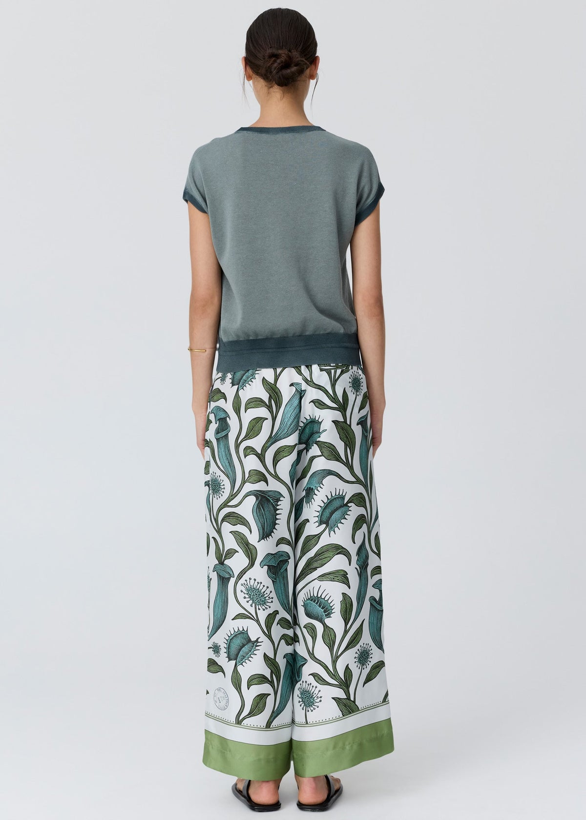 POL Reed Painted Knit Ocean/Teal rear view